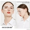 thumbnail image 2 of OCCI CHIARI Oversize Reading Glasses 2.75 Women Chunky Readers 275 for Lady Clear Lens 1.0 1.25 1.5 1.75 2.0 2.25 2.5 2.75 3.0 3.5 4.0(Transparent, 2.75) with Arylic Lens, 2 of 6