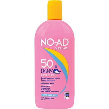 No-Ad Sun Care Baby Broad Spectrum SPF 50 Sunscreen Lotion, 13 Fl Oz