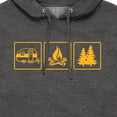 thumbnail image 3 of Instant Message - Camping Panels - Men's Pullover Hooded Fleece Sweatshirt, 3 of 6