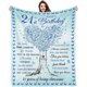 thumbnail image 1 of LHSHID 21st Birthday Gifts for Her Gifts for 21 Year Old Female 21 Year Old Birthday Gifts Ideas Happy 21st Birthday Gift for Women Daughter Sister 21st Birthday Decorations Blanket 30"x40", 1 of 7