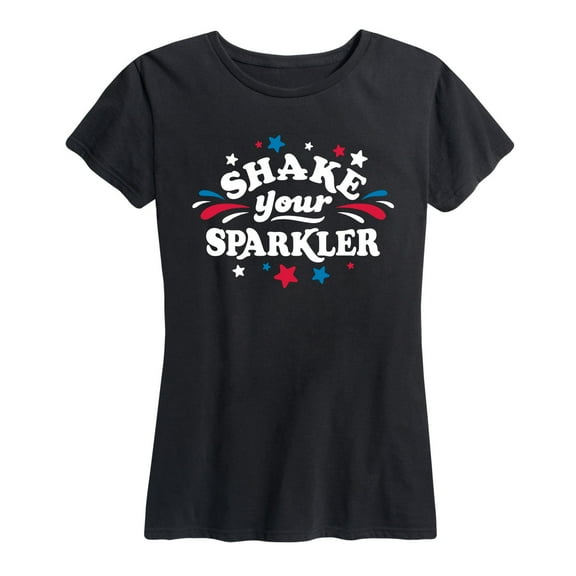 Instant Message - Shake Your Sparkler Patriotic Memorial Day - Women's Short Sleeve Graphic T-Shirt