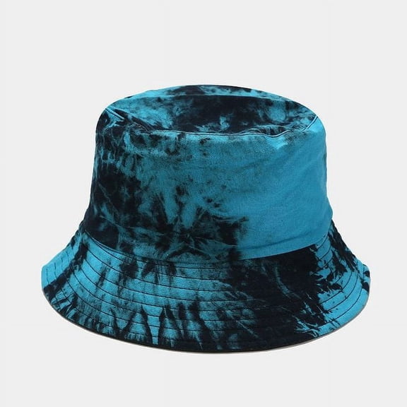 CoCopeanut Fashion Graffiti Style Panama Summer Harajuku Bucket Hat Colorful Tie Dye Fisherman Hat Reversible Bob Bucket Cap for Men Women