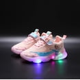 thumbnail image 1 of Primavera otoño Frozen niños zapatos ligeros niñas Elsa zapatillas casuales transpirables suaves antideslizantes zapatillas deportivas para correr27 Gao Jinjia LED, 1 of 2