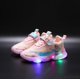 thumbnail image 1 of Primavera otoño Frozen niños zapatos ligeros niñas Elsa zapatillas casuales transpirables suaves antideslizantes zapatillas deportivas para correr 25 Gao Jinjia LED, 1 of 2