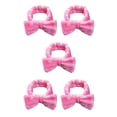 thumbnail image 1 of Minnieouse Diademas Bowknot Stretch Head Band Banda para el sudor ajustable Estilo Headwear Hairband para de cara Running Pink white dot Type2 NO2, 1 of 6