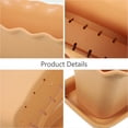 thumbnail image 3 of FONDOTIN 1Set Red Brown Plastic Rectangular Window Box Flower Planter For Balcony Planting 11.79X5.11X4.91in, 3 of 8