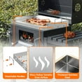 thumbnail image 4 of Food Grade Stainless Steel Griddle for Gas Grill, Multi-Functional Stove Top Griddle with Grease Groove, Flat Griddle Pan for Camping, Tailgating, Parties, 23＂×16＂, 4 of 9