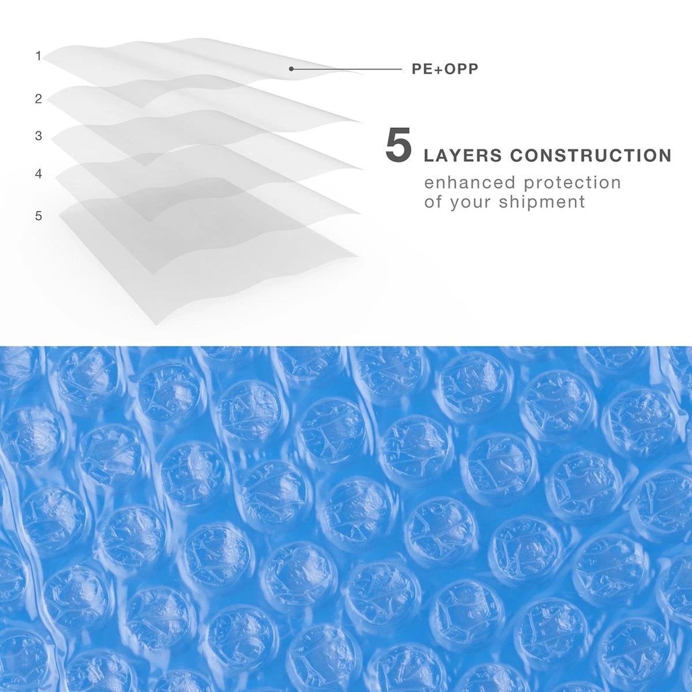 200 #5 Blue Poly Bubble Mailers 10.5" x 16" Shipping Mailing Padded Envelopes