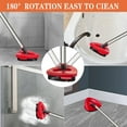 thumbnail image 4 of JUNZHIDAO Floor Cleaning Spin Mop Scrub Brush - Compatible with Ocedar EasyWring Microfiber Spin Mop, 4 of 7