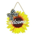 thumbnail image 6 of 12 Inch Sunflower Welcome Door Sign Hanger for Front Door Decoration,Spring Sunflower Welcome Wood Wreaths Summer Door Hanging Farmhouse Porch Wall Decor Indoor Outdoor Welcome Sign, 6 of 7