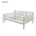 thumbnail image 3 of Full Size Daybed,Wooden Daybed Frame with Clean Lines,Multi-Functional Sofa Bed Frame with Wood Slat Support for Kids Teens Adult Bedroom Guest Room,No Spring Box Needed,250lb Weight Capability,White, 3 of 7
