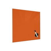 Floating Magnetic Eraser Glass Board 16" X 16" Inches Eased Corners - Peach