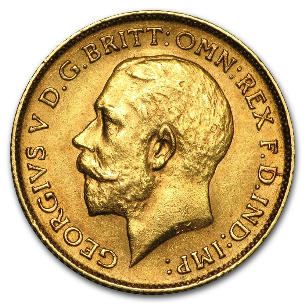 Royal Mint 19111925 Great Britain Gold 1/2 Sovereign V Avg