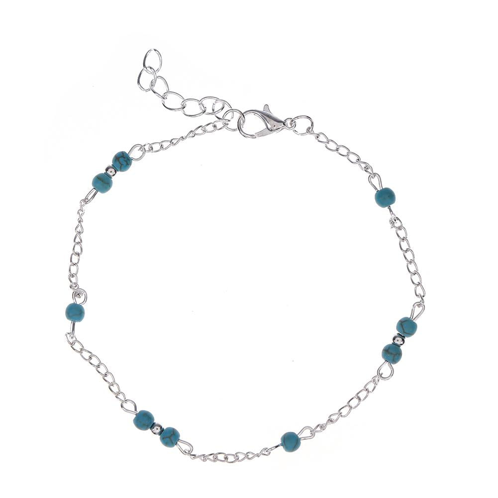 Boho Beads Pearls Anklets Women Leg Bracelet Beach Ankle Chain Jewelry Gift tt 