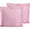 Pink, variant on Flxxie 2 Pack Microfiber Euro Pillow Shams, Ultra Soft European Throw Pillow Covers, Decorative Square Pillow Cases, 26" x 26", Pink