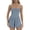 Blue, variant on Women's Sleeveless Tennis Dress Summer Pleated Yoga Workout Mini Dresses with Built-in Shorts Spaghetti Strap Athletic Romper Short Sundress