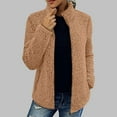thumbnail image 5 of LEEYNEER Women‘s Polar Soft Fleece Jacket Classic Fit Long Sleeve Full Zip Fleece Lined Sherpa Coat Fall Winter Stand Collar Recreation Coat with Pockets, 5 of 5