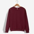 thumbnail image 2 of yunLCZ Womens Blouses EcoSmart Sweatshirt, Cotton Crewneck Pullover, Fleece Sweatshirt Polyester Watermelon Red M, 2 of 8