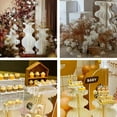thumbnail image 6 of 3PCs Cardboard Flowers Stands Cylinder Pedestal Stands for Party, Foldable Display Paper Round Cylinder Columns, Champagne Cardboard Display Paper Columns for Wedding, Birthday, Party, Backdrop, 6 of 9