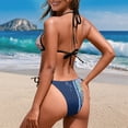 thumbnail image 5 of Uourmeti Mandala Palm Tree Halter Bikini Set - Two Piece Triangle Swimsuit with Tie Side Bottoms for Beach Vacation & Pool Party, 5 of 9