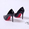 thumbnail image 1 of Talon Haut Bout Pointu Stiletto Bas Rouge Chaussures de Mode pour Femmes Talons Hauts Peu Profonds Bas Rouge Talons Hauts Chaussures Lolita FGS, 1 of 5