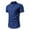 Navy, variant on LUOGENLI Male T-shirts for Mens Mens European and Men's Stand Solid Color Short Sleeve Shirt T Shirt Mens T-shirts Graphic Tees Easter Mens Funny T-shirts Graphic Tees Valentines Grey XXL