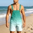 thumbnail image 2 of WAYUTE Overalls for Men Lightweight Gradient Color Jumpsuit with Adjustable Straps and Front Pocket Design Casual Summer Beach Outdoor, 2 of 5