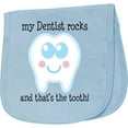 thumbnail image 2 of Inktastic Dentist Rocks Tooth Baby Burp Cloth, 2 of 3