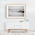 thumbnail image 6 of Rocks, Town Beach B&W - Massachusetts Photography Black and White Beach Coastal Ocean Waves Minimalist Nature Unframed Wall Art Print 20 x 28 inches, 6 of 7