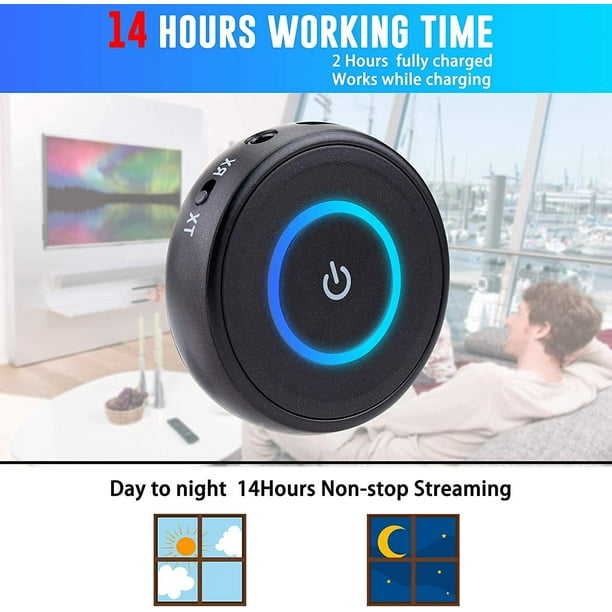DIGMALL Bluetooth 5.0 Transmitter Receiver for TV 2 in 1 Wireless