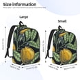 thumbnail image 4 of Balery Citrus Fruits Elegant Lemons Vintage Canvas Backpack for Men and Women - Large Capacity, Durable Travel Laptop Bag for School, Work, Hiking, and Outdoor Activities, 4 of 7