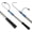 BLUE, variant on 4-Piece Blue Stainless Steel Set with Black TPR Handles,Boat Hooks for Docking,Telescoping Boat Hook,Sturdy and Lightweight Push Pole
