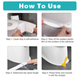 thumbnail image 3 of Tira de sellado de material de PVC, cinta de calafateo impermeable protectora de borde de pared, cinta de calafateo autoadhesiva para instalación flexible, sellado duradero, 11 pies de largo, 3 of 7