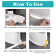 thumbnail image 3 of Rawiri Tira selladora de baño, tira de calafateo autoadhesiva de 11 pies, antimoho impermeable, cinta de sellado simple con herramienta de sellado para bañera, inodoro, ducha, pared, esquina, cocina, 3 of 7