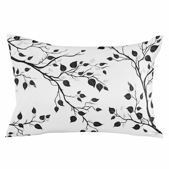 Minimalist Natural Trees Watercolor Standard Size Pillow Cover, Pillowcase Protectors with Zipper, Breathable Decorative Throw Pillow Case Cover, Pillow Shams for Couch Sofa 20x26Inch