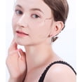 thumbnail image 5 of Hoop Earrings for Women Sterling Silver Clear Cubic Zirconia Ginger Lyne Collection, 5 of 6