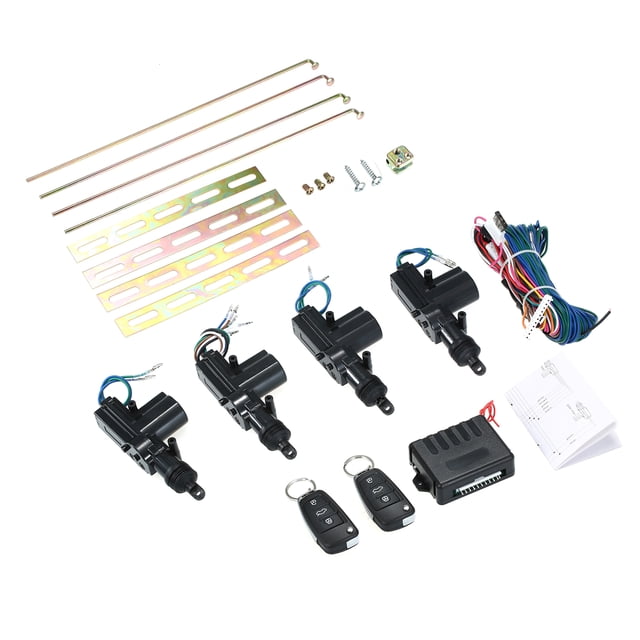 Kit Central de Télécommande Universelle pour Voiture Système de Verrouillage Sans Clé avec 2 Coffres Télécommandés Pop