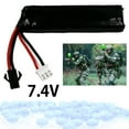 thumbnail image 5 of NUAHRHY 7.4V 2000mAH LJ451865 Battery Pack for Electric Water Pistol Polymer Lithium Battery for Electric Water Ball Beads Gel Blaster Pistol Toys Replacement Battery with SM Connector, 5 of 10