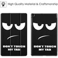 thumbnail image 3 of Case for Samsung Galaxy Tab A 10.1 T510 / T515 2019 - Ultra Slim Superlight Synthetic Leather Protective Case with Stand Function for Samsung Galaxy Tab A 10.1 Inch 2019 Tablet, EYE, 3 of 7