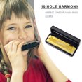 thumbnail image 4 of 10 Hole 20 Tone Harmonica Portable Harmonica Adults Gift 10 Hole 20 Tone Harmonica (Yellow), 4 of 8