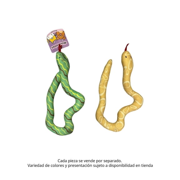 Serpiente de Peluche Prichos para Mascotas Varios Modelos 1 Pieza