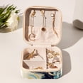 thumbnail image 6 of Rugby Travel Portable Square Jewelry Display and Decorative Box with Bracelet Holder - Ideal for Rings, Earrings, Necklaces, Bracelets, and More - Suitable for Girls and Women, 6 of 6