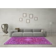 thumbnail image 3 of Ahgly Company Indoor Square Persian Purple Traditional Area Rugs, 8' Square, 3 of 4