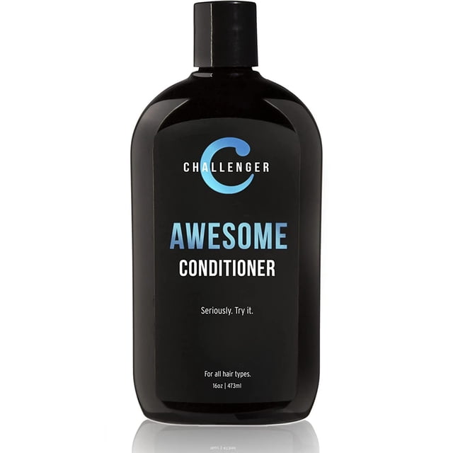 Acondicionador de menta impresionante Challenger | Producto de ducha para hombres | Para el cuero cabelludo seco y con picazón | Elimina la suciedad y los aceites | Aceite de Coco Aceite de Jojoba Que