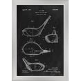 thumbnail image 1 of Blackboard Patent - Golf Club Driver - Lantern Press Artwork (12x18 Giclee Art Print, Gallery Framed, Silver Wood), 1 of 1