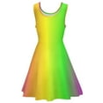 thumbnail image 6 of 2024 Gradient Dress Sleeveless Pride Month Casual Dresses Summer Womens Oversized Elegant Graphic Skate Dress, 6 of 7