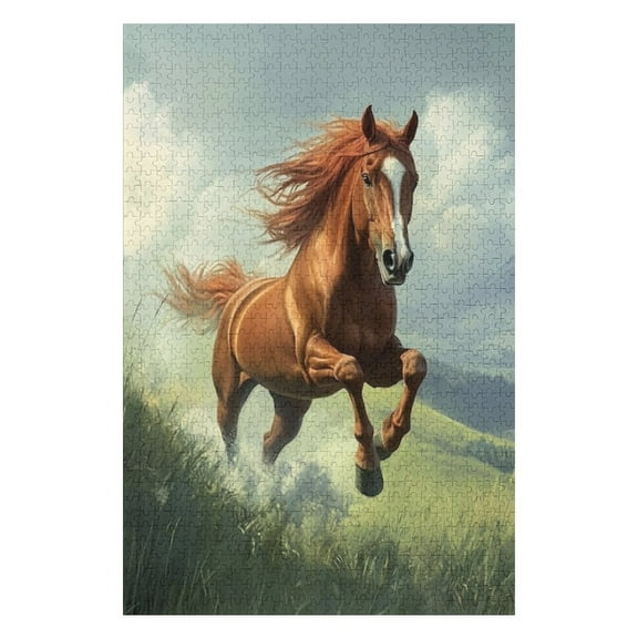 Puzzles for Adults 300 Pieces - Horse Puzzle Challenging Educational Toys Gifts for Home Decor Family Activities