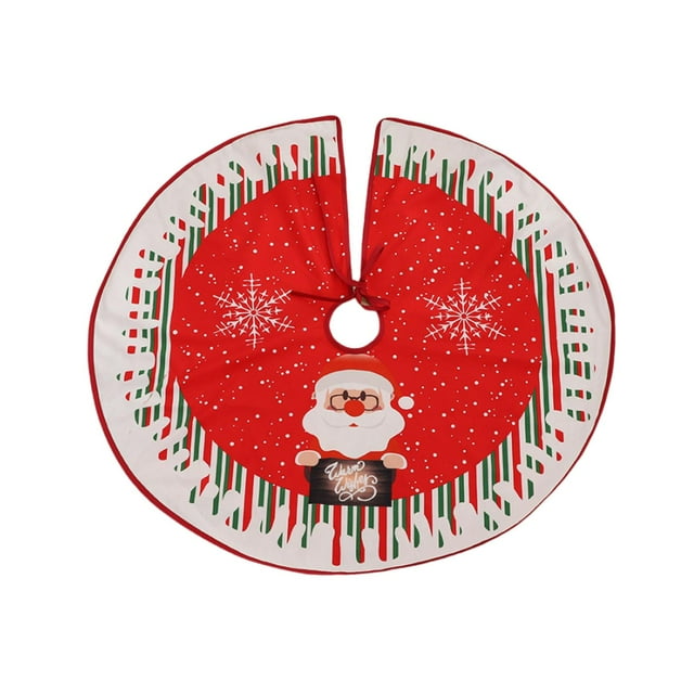 Lipstore 90cm Christmas Tree Skirt Christmas Tree Mat, Decorative Tree Base Mat Christmas F