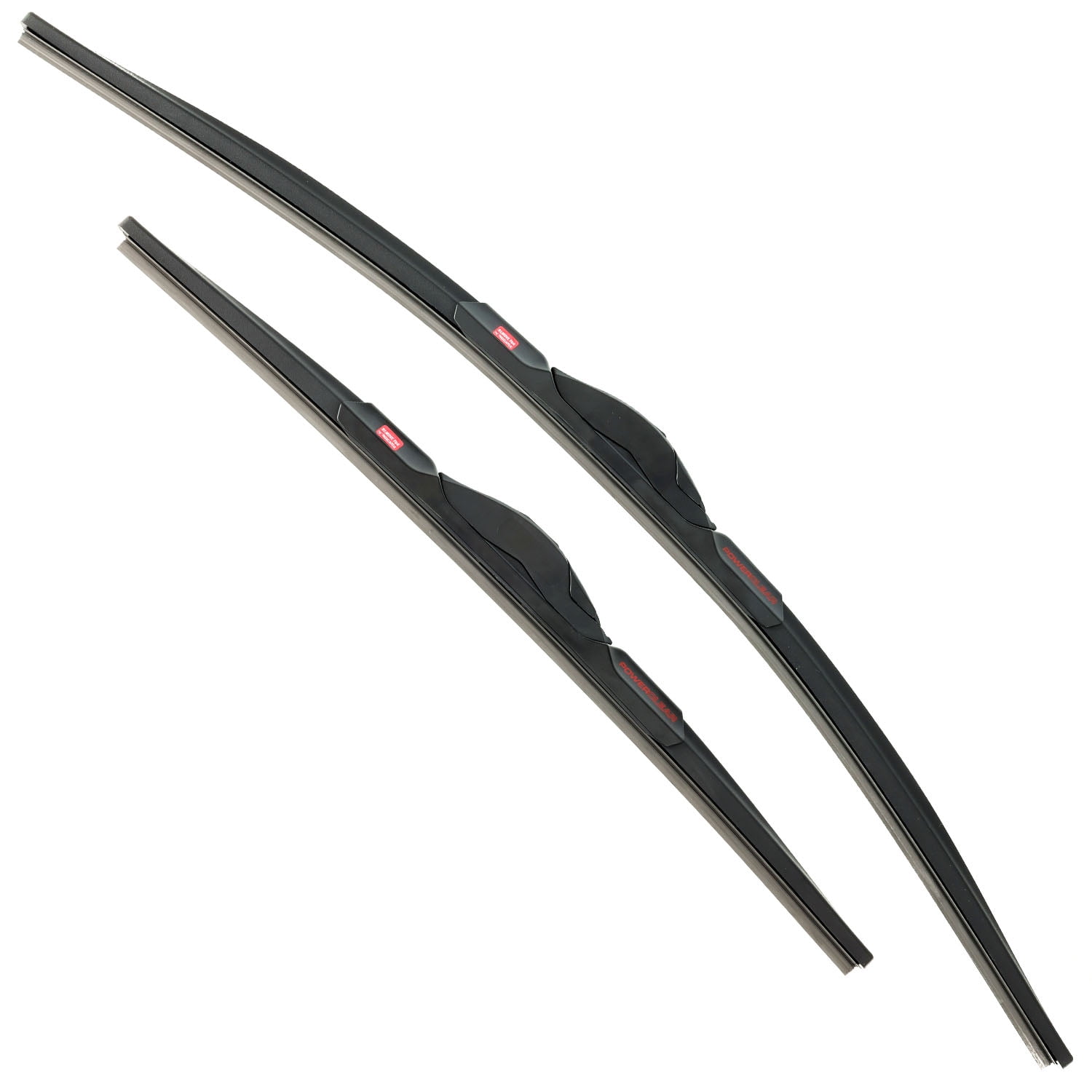 PowerClear by PowerStop – PCK-2416-1 - Front 24" + 16" Windshield Wiper Blade Set, J-Hook Type For Toyota RAV4, Hyundai Tucson, Kia Sportage, Mitsubishi Mirage, Subaru Impreza [Model Specific]