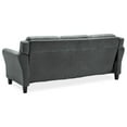 thumbnail image 3 of Bowery Hill Canapé Sofa en Microfibre Gris Foncé, 3 of 22